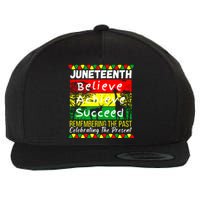 Juneteenth Is My Independence Day Black Pride Melanin Wool Snapback Cap