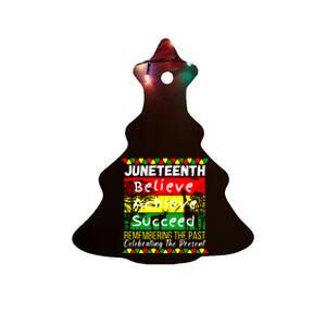 Juneteenth Is My Independence Day Black Pride Melanin Ceramic Tree Ornament