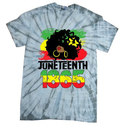 Juneteenth Is My Independence Day Black Women Freedom 1865 Tie-Dye T-Shirt