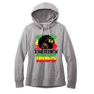 Juneteenth Is My Independence Day Black Women Freedom 1865 Women's Fleece Hoodie