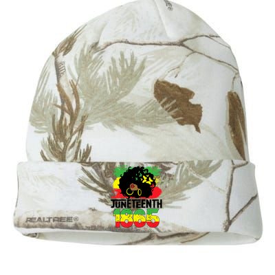 Juneteenth Is My Independence Day Black Women Freedom 1865 Kati Licensed 12" Camo Beanie