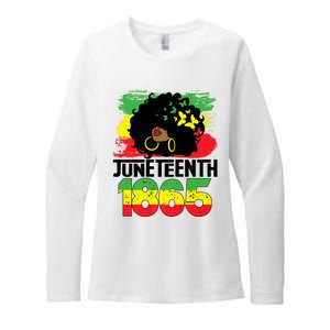 Juneteenth Is My Independence Day Black Women Freedom 1865 Womens CVC Long Sleeve Shirt