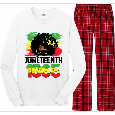 Juneteenth Is My Independence Day Black Women Freedom 1865 Long Sleeve Pajama Set