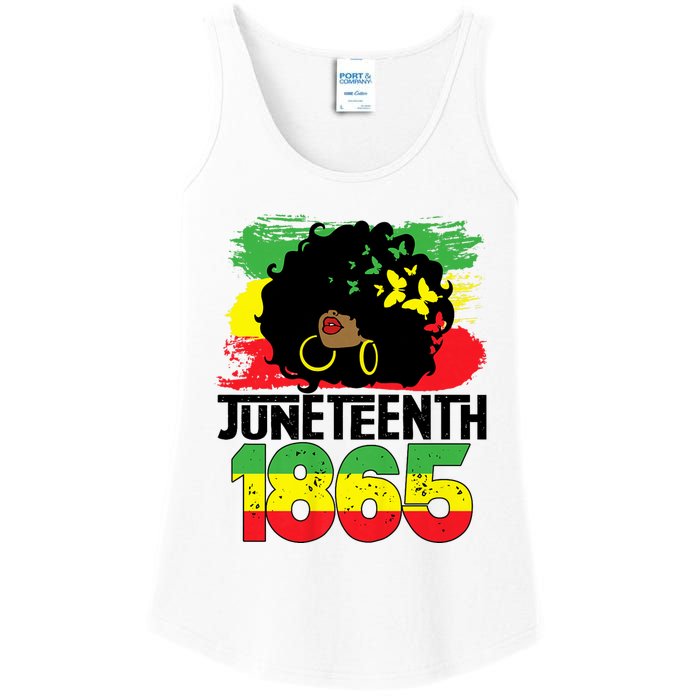 Juneteenth Is My Independence Day Black Women Freedom 1865 Ladies Essential Tank