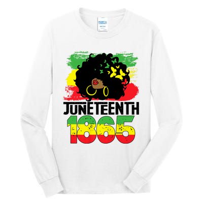 Juneteenth Is My Independence Day Black Women Freedom 1865 Tall Long Sleeve T-Shirt