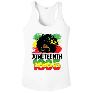 Juneteenth Is My Independence Day Black Women Freedom 1865 Ladies PosiCharge Competitor Racerback Tank