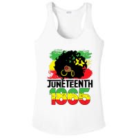 Juneteenth Is My Independence Day Black Women Freedom 1865 Ladies PosiCharge Competitor Racerback Tank