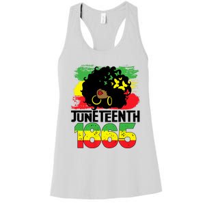 Juneteenth Is My Independence Day Black Women Freedom 1865 Women's Racerback Tank