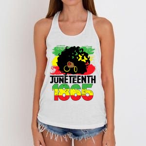 Juneteenth Is My Independence Day Black Women Freedom 1865 Women's Knotted Racerback Tank