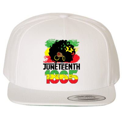 Juneteenth Is My Independence Day Black Women Freedom 1865 Wool Snapback Cap