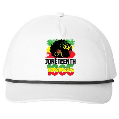 Juneteenth Is My Independence Day Black Women Freedom 1865 Snapback Five-Panel Rope Hat