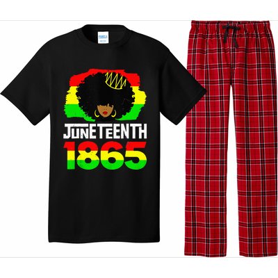 Juneteenth Is My Independence Day Afro Melanin Black Queen Pajama Set