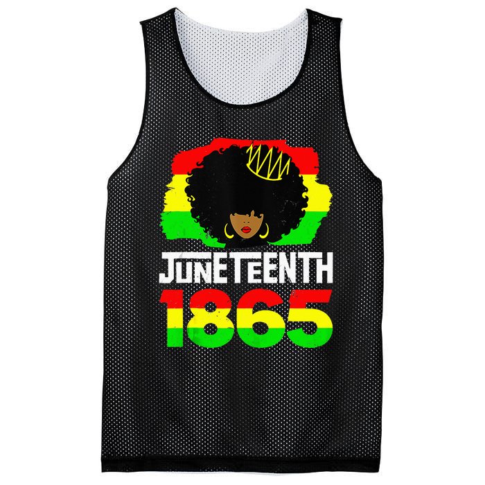 Juneteenth Is My Independence Day Afro Melanin Black Queen Mesh Reversible Basketball Jersey Tank