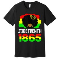 Juneteenth Is My Independence Day Afro Melanin Black Queen Premium T-Shirt