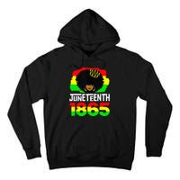 Juneteenth Is My Independence Day Afro Melanin Black Queen Tall Hoodie