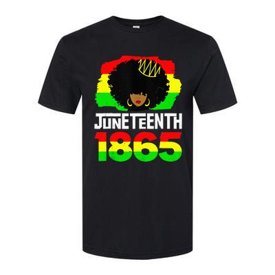 Juneteenth Is My Independence Day Afro Melanin Black Queen Softstyle CVC T-Shirt