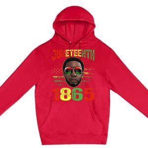 Juneteenth Is My Independence Day Black King Fathers Day Premium Pullover Hoodie