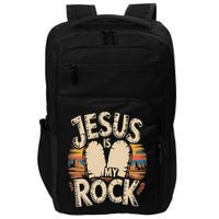 Jesus Is My Rock Biblical Faith Impact Tech Backpack