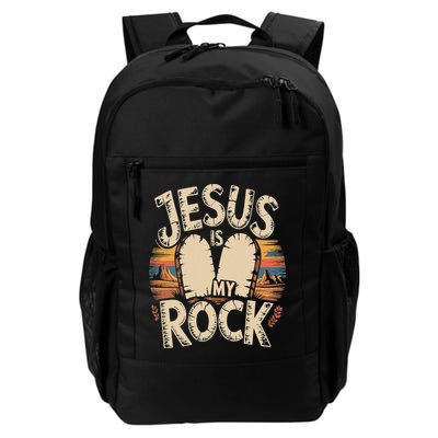 Jesus Is My Rock Biblical Faith Backpack