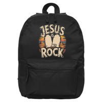 Jesus Is My Rock Biblical Faith 16 in Basic Backpack
