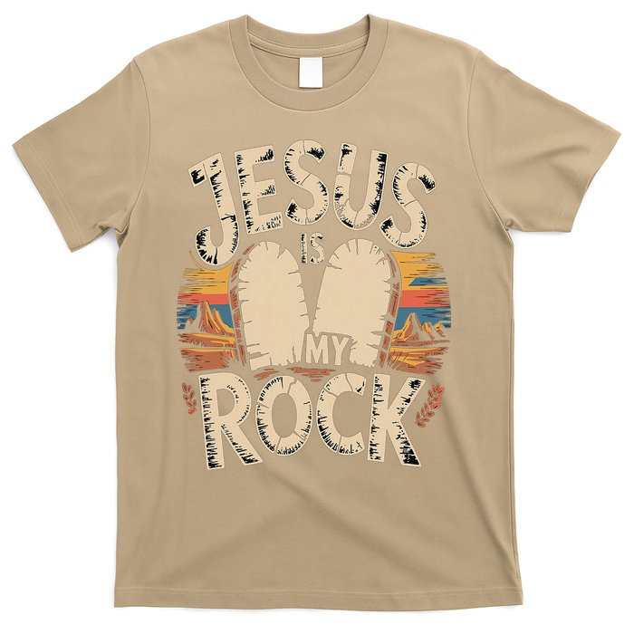 Jesus Is My Rock Biblical Faith T-Shirt