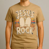 Jesus Is My Rock Biblical Faith T-Shirt