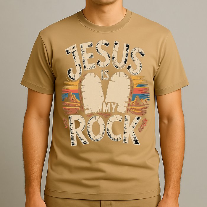 Jesus Is My Rock Biblical Faith T-Shirt