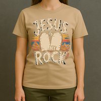Jesus Is My Rock Biblical Faith T-Shirt