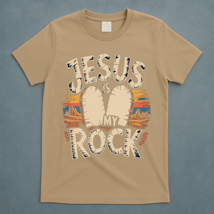 Jesus Is My Rock Biblical Faith T-Shirt