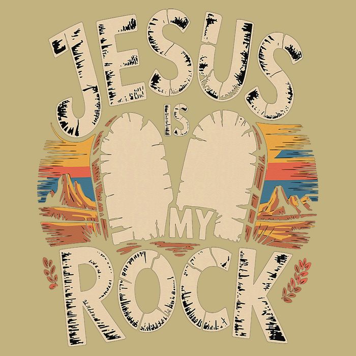 Jesus Is My Rock Biblical Faith T-Shirt