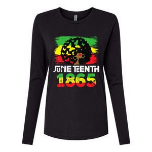 Juneteenth Is My Independence Day Black  Black Pride Womens Cotton Relaxed Long Sleeve T-Shirt