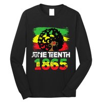 Juneteenth Is My Independence Day Black  Black Pride Long Sleeve Shirt