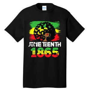 Juneteenth Is My Independence Day Black  Black Pride Tall T-Shirt