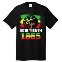 Juneteenth Is My Independence Day Black  Black Pride Tall T-Shirt