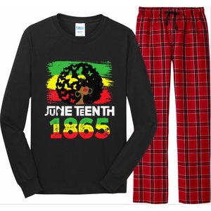 Juneteenth Is My Independence Day Black  Black Pride Long Sleeve Pajama Set