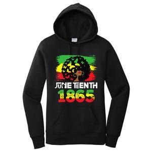 Juneteenth Is My Independence Day Black  Black Pride Women's Pullover Hoodie