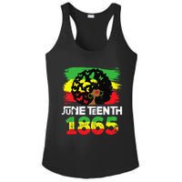 Juneteenth Is My Independence Day Black  Black Pride Ladies PosiCharge Competitor Racerback Tank