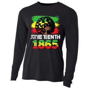 Juneteenth Is My Independence Day Black  Black Pride Cooling Performance Long Sleeve Crew