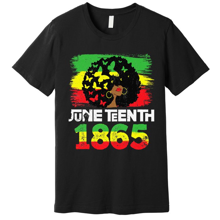 Juneteenth Is My Independence Day Black  Black Pride Premium T-Shirt