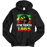 Juneteenth Is My Independence Day Black  Black Pride Tie Dye Hoodie