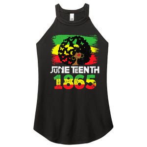 Juneteenth Is My Independence Day Black  Black Pride Women's Perfect Tri Rocker Tank