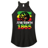 Juneteenth Is My Independence Day Black  Black Pride Women's Perfect Tri Rocker Tank