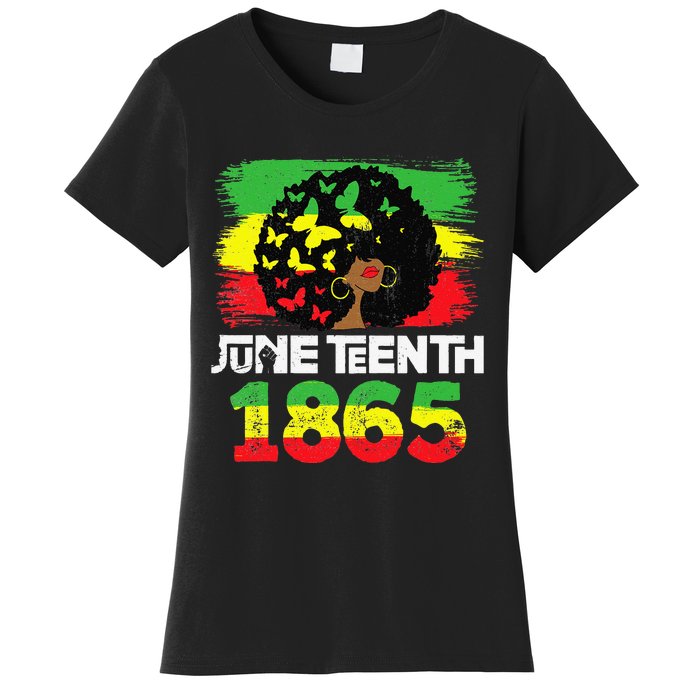 Juneteenth Is My Independence Day Black  Black Pride Women's T-Shirt