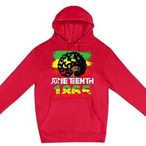 Juneteenth Is My Independence Day Black  Black Pride Premium Pullover Hoodie