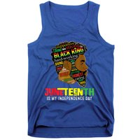 Juneteenth Is My Independence Day Black King Fathers Day Tank Top