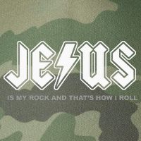 Jesus Is My Rock And That's How I Roll Funny Christian Legacy Tie Dye Trucker Hat