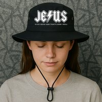 Jesus Is My Rock And That's How I Roll Funny Christian Bucket Hat