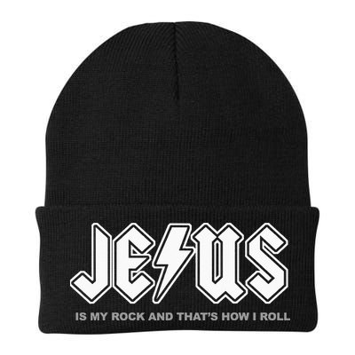 Jesus Is My Rock And That's How I Roll Funny Christian Beanie