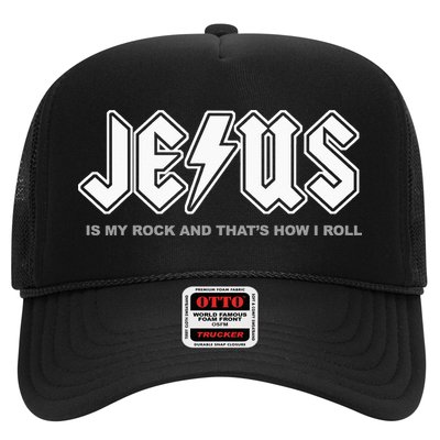 Jesus Is My Rock And That's How I Roll Funny Christian Hat