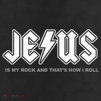 Jesus Is My Rock And That's How I Roll Funny Christian Trucker Hat